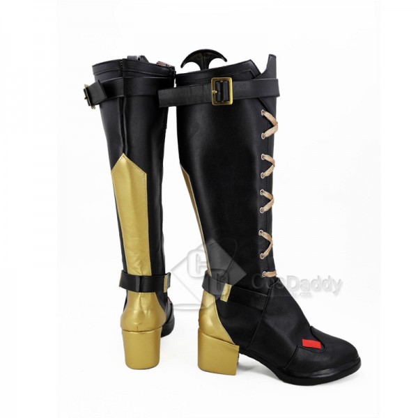 Overwatch OW Ashe Cosplay Shoes Long Boots