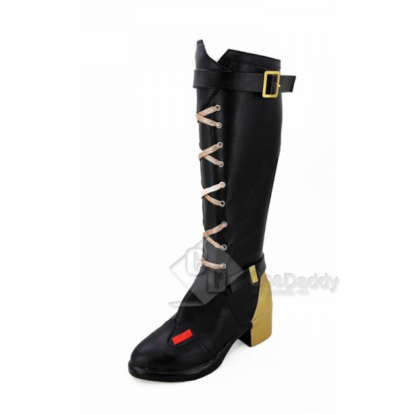 Overwatch OW Ashe Cosplay Shoes Long Boots