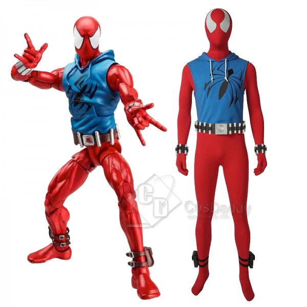 Spiderman Scarlet Spider Ben Reily Cosplay Costume