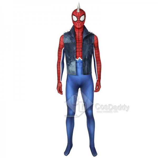 Marvel’s Spider-Man Spider-Punk Spiderman Punk Rock Cosplay Costume