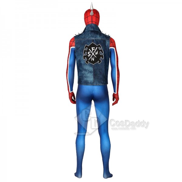 Marvel’s Spider-Man Spider-Punk Spiderman Punk Rock Cosplay Costume