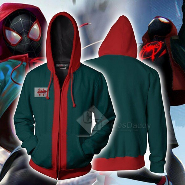 Spider-Man Into The Spider-Verse Miles Morales 3D Sweatshirt Hoodie