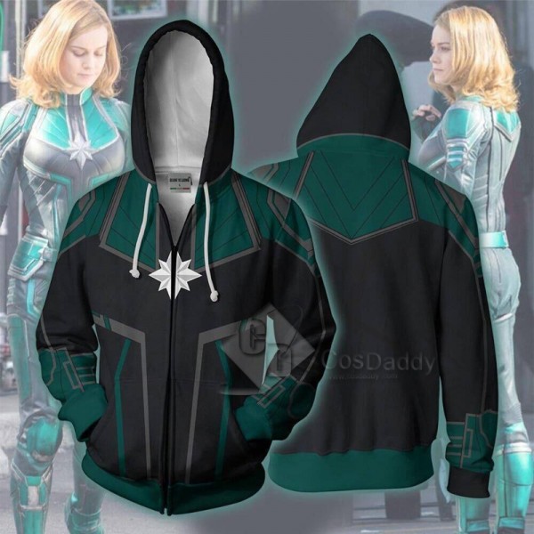 2019 Captain Marvel Carol Danvers 3D Printed Hoodie