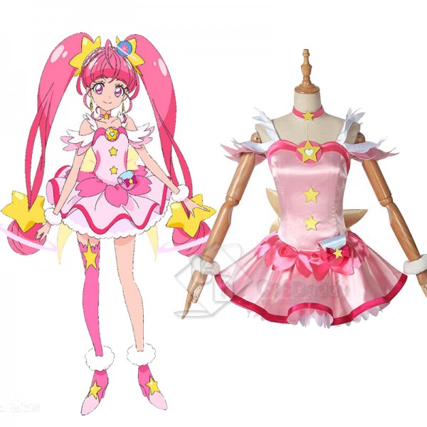 Star Twinkle Precure Hoshina Hikaru Cure Star Cosplay Costume