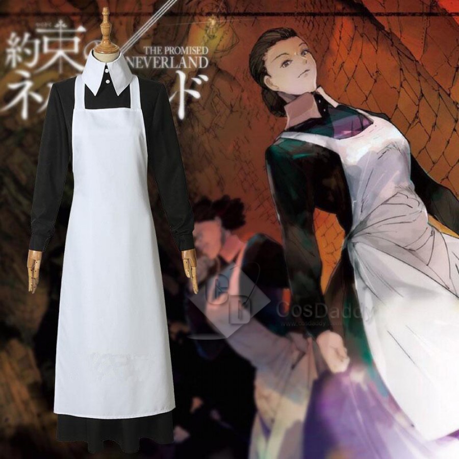 The Promised Neverland Isabella Cosplay Custome Uniform Maid Dress Outfit Suit