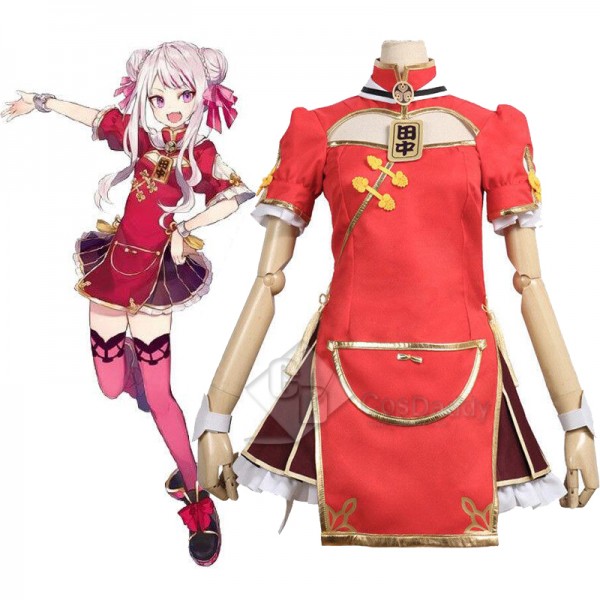 Kizuna AI YouTuber Tanaka Hime Dress Cosplay Costume