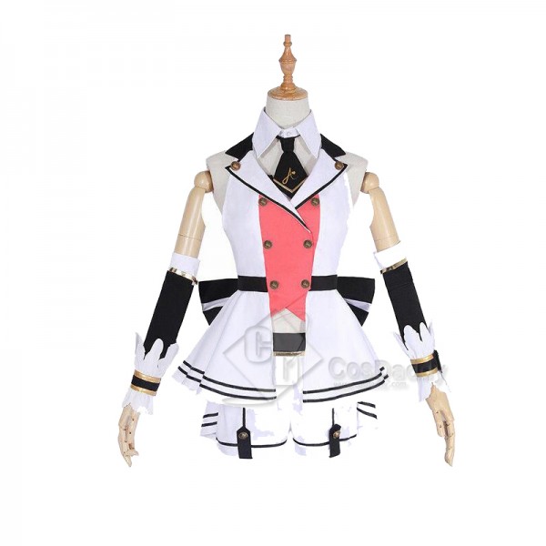 YouTuber Channel Virtual Kizuna AI Uniform Dress Cosplay Costume