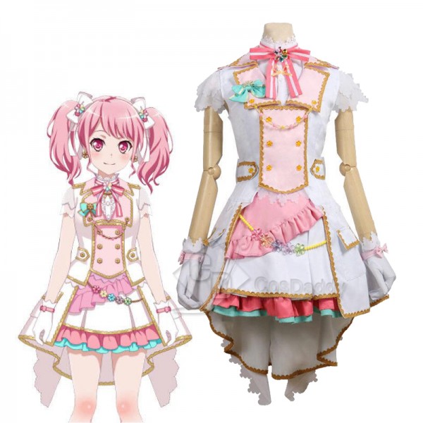 BanG Dream Pastel Palettes 2nd Single Aya Maruyama Dress Cosplay Costume