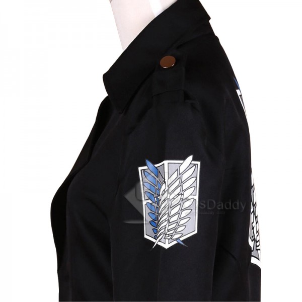 Attack on Titan Levi Rivaille Jacket Cloak Cosplay Costume