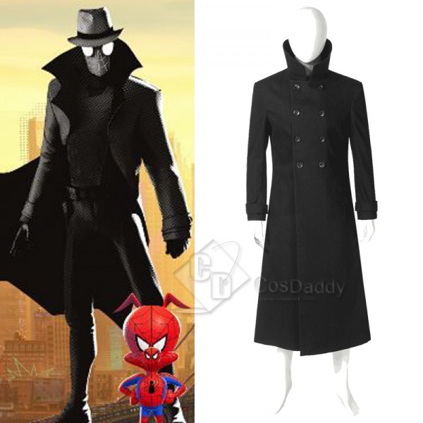 Spider-Man: Into the Spider-Verse Spider-Man Noir Peter Parker Coat Cosplay Costume