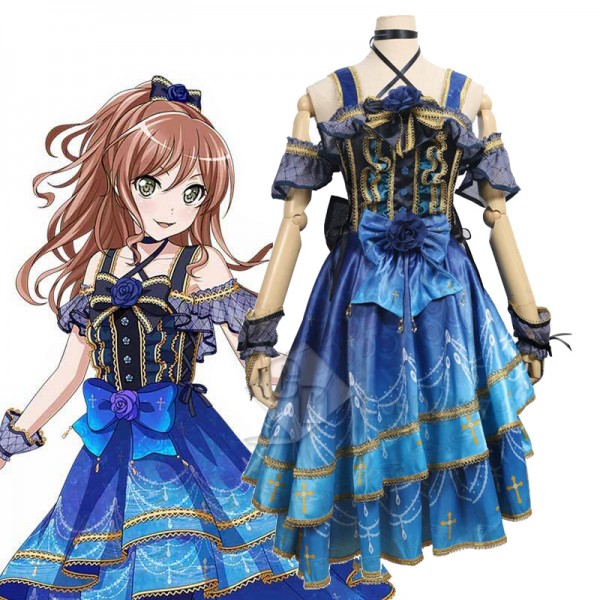 BanG Dream Roselia 4th Single Lisa Imai Dress Cosplay Costume