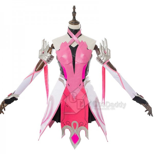Overwatch OW Pink Mercy Angela Cosplay Costume
