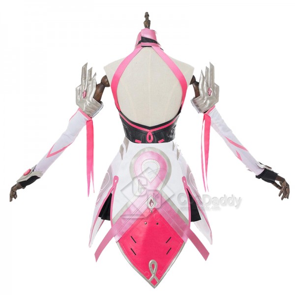 Overwatch OW Pink Mercy Angela Cosplay Costume