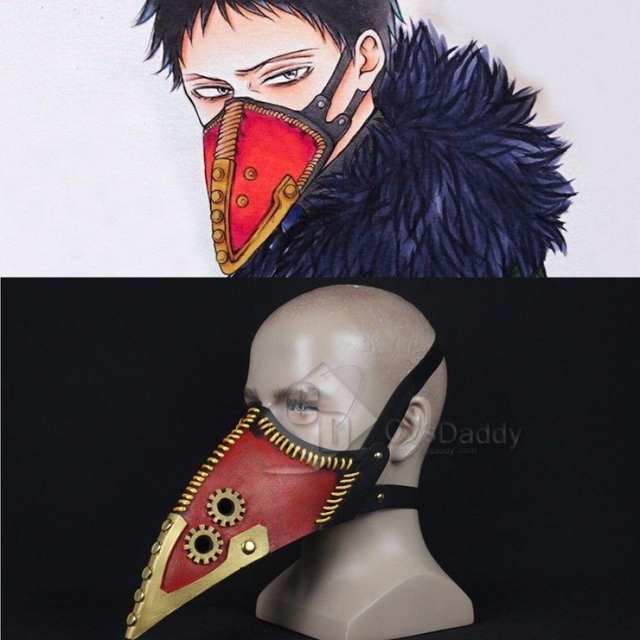 Anime My Hero Academia Overhaul Mask Crow Mouth Plague Doctor Steampunk Mask New 