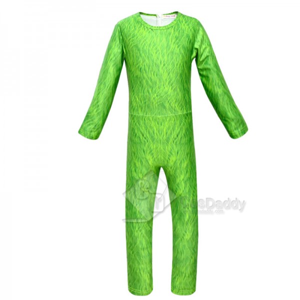 The Grinch Cosplay Costume Kids Jumpsuit Halloween Christmas Costume