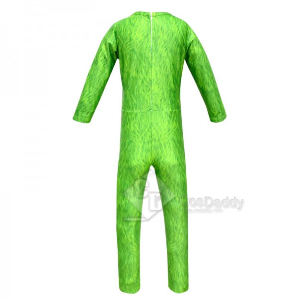 The Grinch Cosplay Costume Kids Jumpsuit Halloween Christmas Costume