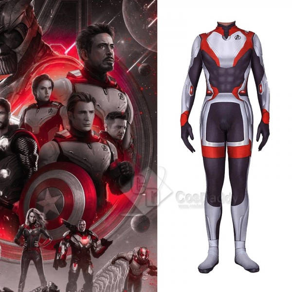 Avengers 4 Endgame Quantum Realm Jumpsuit Cosplay Costume