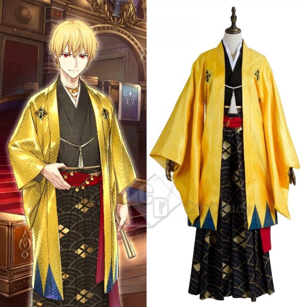 Fate Grand Order FGO Gilgamesh Kimono Cosplay Costume