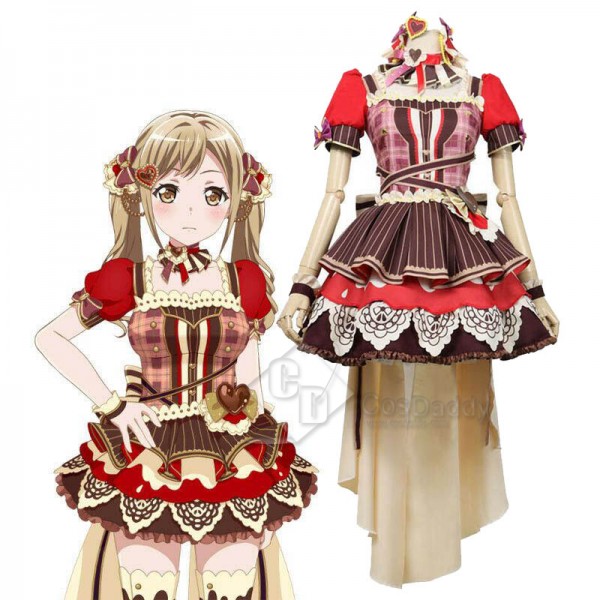 BanGDream! Dustabata Happy Valentine Ichigaya Arisa Cosplay Costume