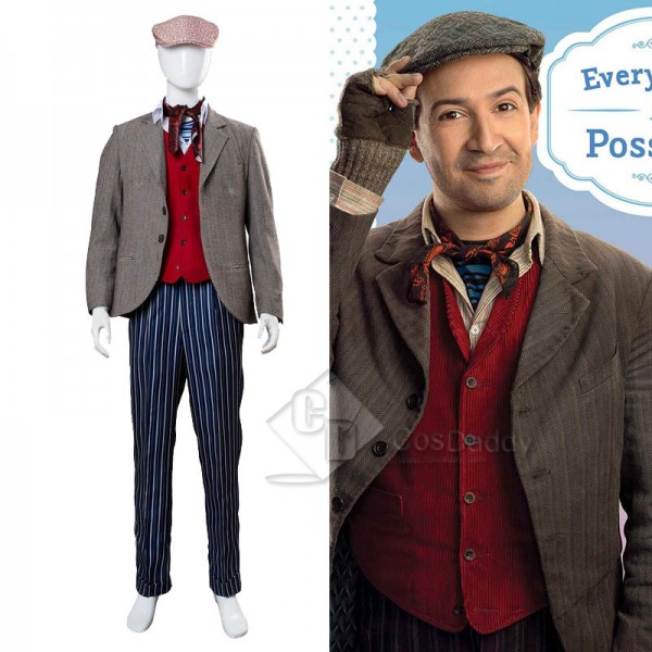 Mary Poppins Returns Jack Lin-Manuel Miranda Cosplay Costume
