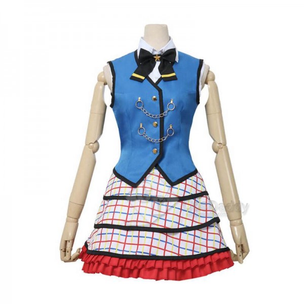 BanGDream! 7thLIVE Poppin'Party Toyama Kasumi Cosplay Costume