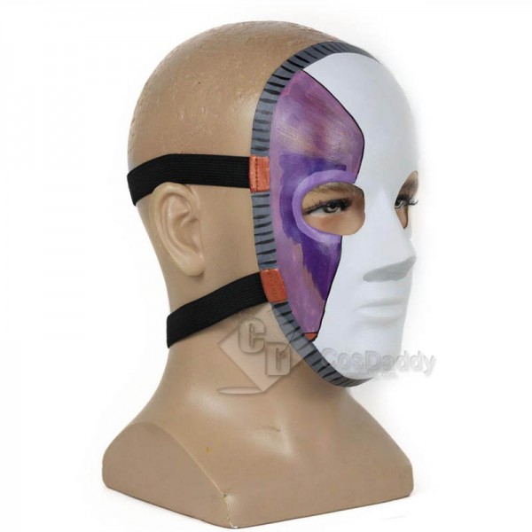 Game Sally Face Mask Cosplay Props White and Purple