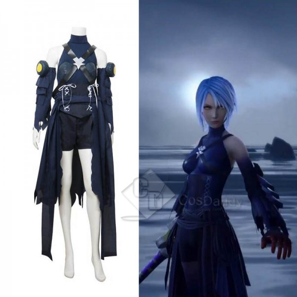 Kingdom Hearts III 3 Aqua Cosplay Costume