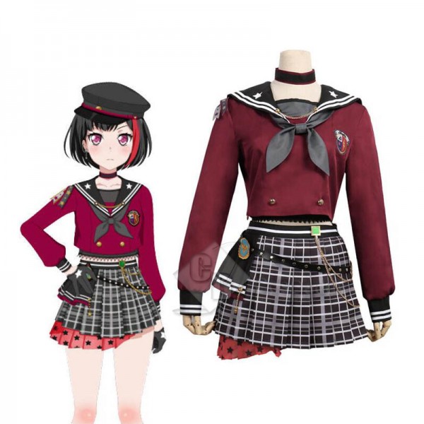 BanG Dream! Afterglow Lost One Mitake Ran Cosplay Costume