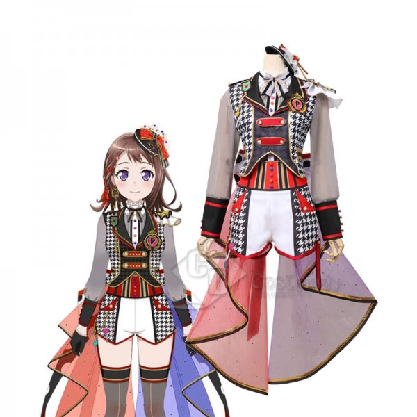 BanG Dream! Poppin’Party Toyama Kasumi Cosplay Costume