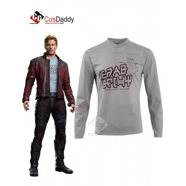Cosdaddy Guardians of The Galaxy 2 Peter Quill Star-Lord Long Sleeved Shirt Cosplay Costume 