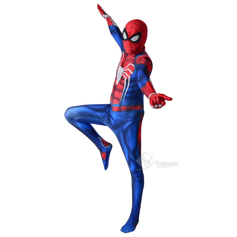 PS4 Advanced Spider-man Halloween Bodysuit Cosplay Costume