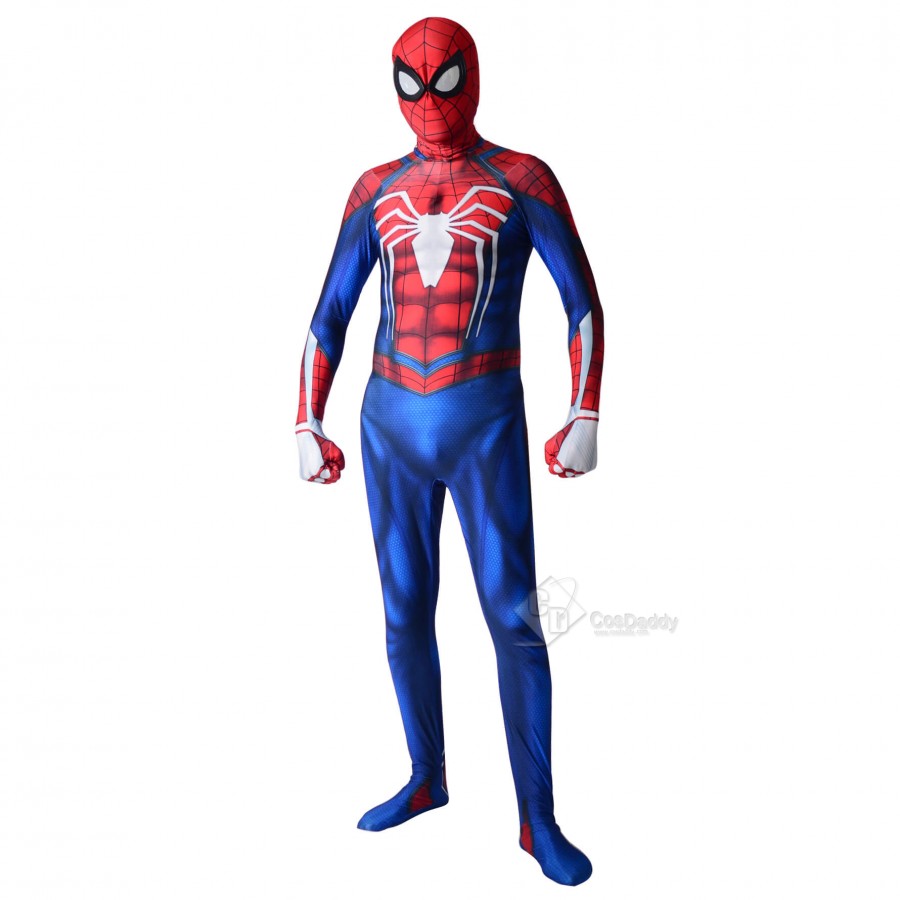 Spiderman ps4 Suits Halloween Spider Man Lycra Spandex Bodysuit Cosplay ...