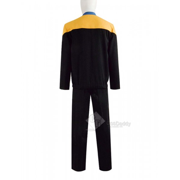 Star Trek Deep Space Nine Voyager Starfleet Yellow Uniform Jumpsuit Costume