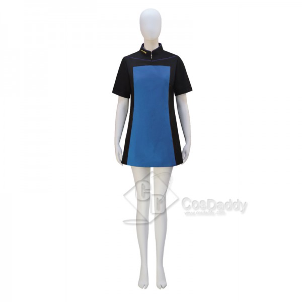 Star Trek The Next Generation Tng Skant Blue Uniform Cosplay Costume Halloween Suit