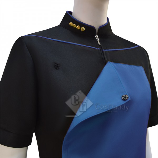 Star Trek The Next Generation Tng Skant Blue Uniform Cosplay Costume Halloween Suit