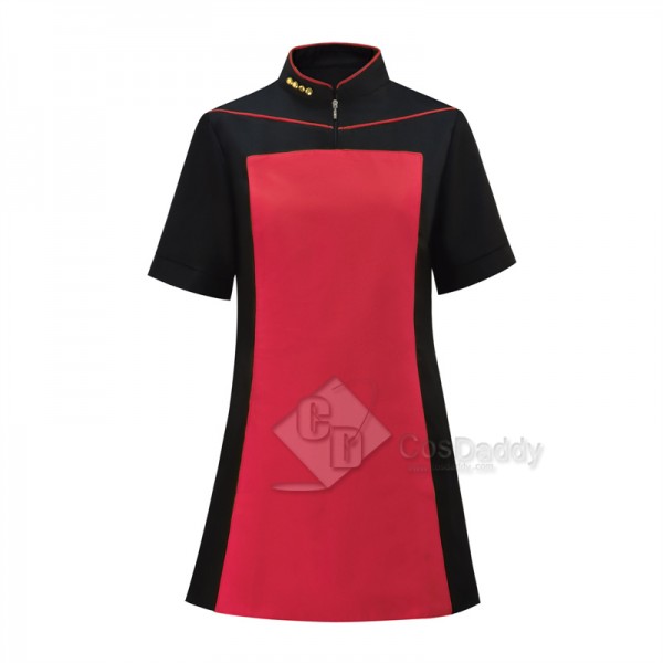 Star Trek The Next Generation Tng Red Skant Uniform Dress Cosplay Costume