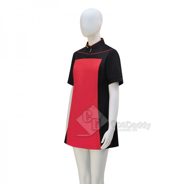 Star Trek The Next Generation Tng Red Skant Uniform Dress Cosplay Costume