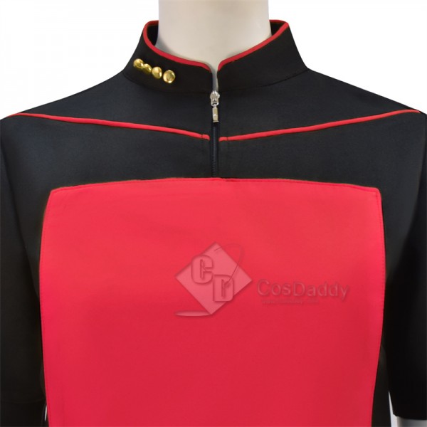 Star Trek The Next Generation Tng Red Skant Uniform Dress Cosplay Costume