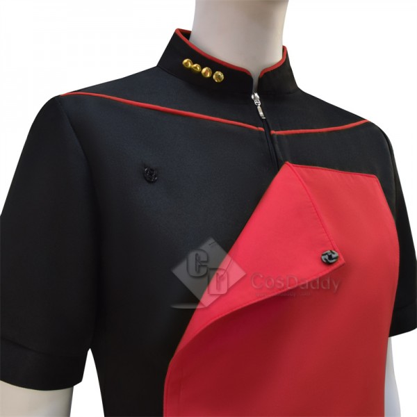 Star Trek The Next Generation Tng Red Skant Uniform Dress Cosplay Costume