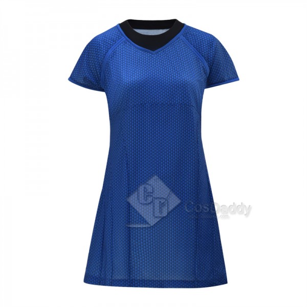 Star Trek Into Darkness Carol Blue Uniform Dress Cosplay Costumes Halloween Carnival Suit