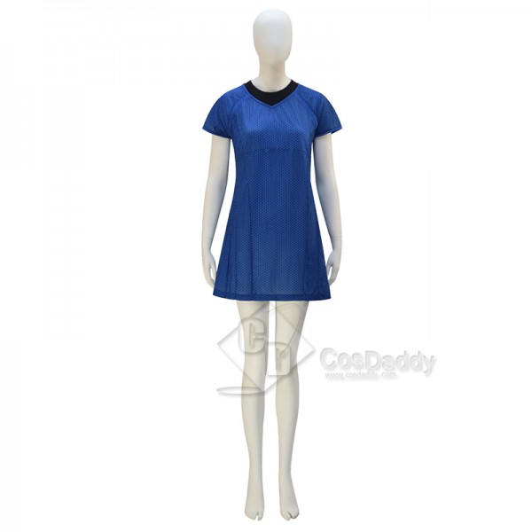 Star Trek Into Darkness Carol Blue Uniform Dress Cosplay Costumes Halloween Carnival Suit