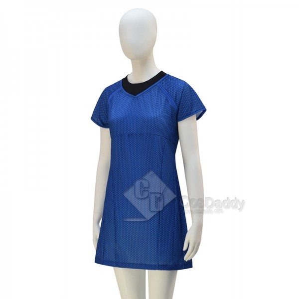 Star Trek Into Darkness Carol Blue Uniform Dress Cosplay Costumes Halloween Carnival Suit