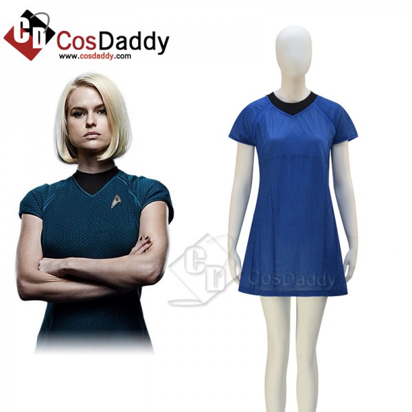 Star Trek Into Darkness Carol Blue Uniform Dress Cosplay Costumes Halloween Carnival Suit