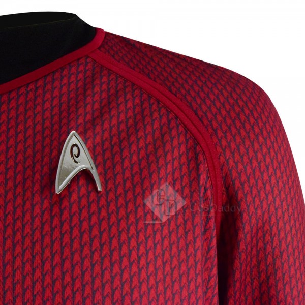 Star Trek Into Darkness Red Captain Man's Cosplay T-shrit