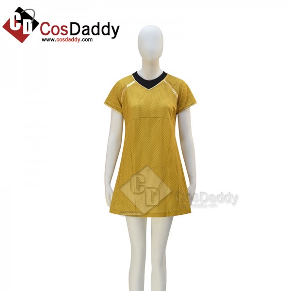 Star Trek Into Darkness Fleet Yellow Dress Uniform Cosplay Costume Halloween Suit