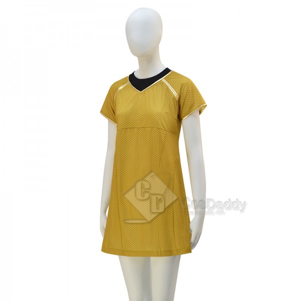 Star Trek Into Darkness Fleet Yellow Dress Uniform Cosplay Costume Halloween Suit