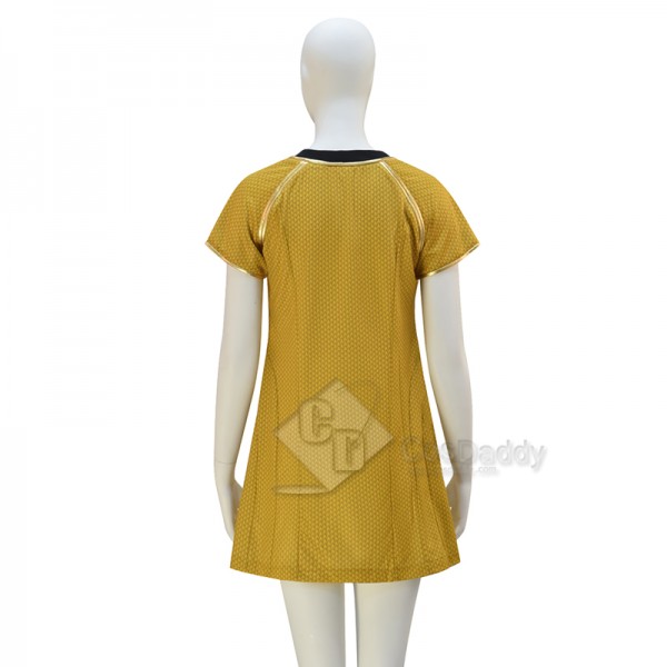 Star Trek Into Darkness Fleet Yellow Dress Uniform Cosplay Costume Halloween Suit