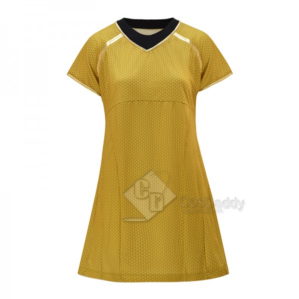 Star Trek Into Darkness Fleet Yellow Dress Uniform Cosplay Costume Halloween Suit