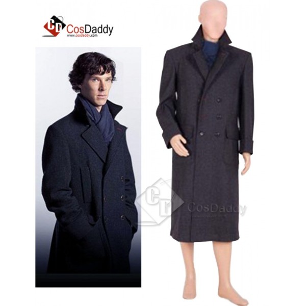 Sherlock Holmes Wool Coat Cosplay Costume