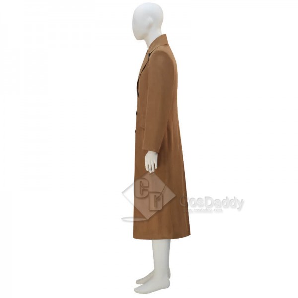 10th Doctor Suede Trench Coat Doctor Who Tenth Doctor Coat CosDaddy